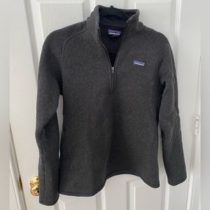 Patagonia black quarter zip fleece